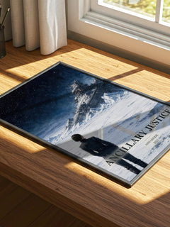 Ancillary Justice watercolour book poster framed on wall – sci fi wall art