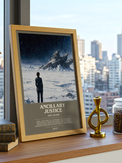 Ancillary Justice bookish print framed by window – literary home decor