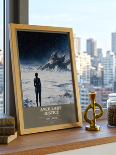 Ancillary Justice book cover print framed by window – literary home decor
