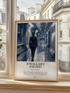 Ancillary Sword bookish poster colour and style options – Ann Leckie book art