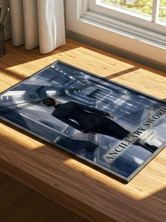Ancillary Sword watercolour book poster framed on wall – sci fi wall art