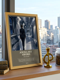 Ancillary Sword bookish print framed by window – literary home decor