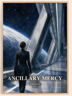 Ancillary Mercy watercolour book poster by Ann Leckie – framed literary art print