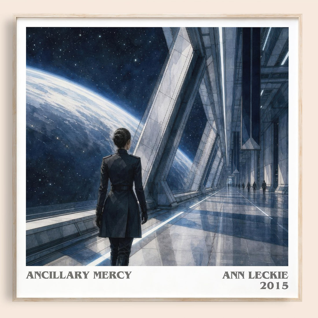 Ancillary Mercy literary book poster by Ann Leckie – framed literary art print