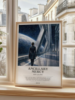 Ancillary Mercy bookish poster colour and style options – Ann Leckie book art