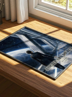 Ancillary Mercy watercolour book poster framed on wall – sci fi wall art