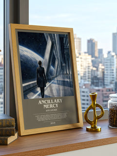 Ancillary Mercy bookish print framed by window – literary home decor