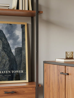 The Raven Tower book watercolour illustration paper finish options – matte satin gloss
