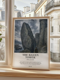 The Raven Tower bookish poster colour and style options – Ann Leckie book art