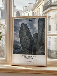 The Raven Tower book cover poster colour and style options – Ann Leckie book art