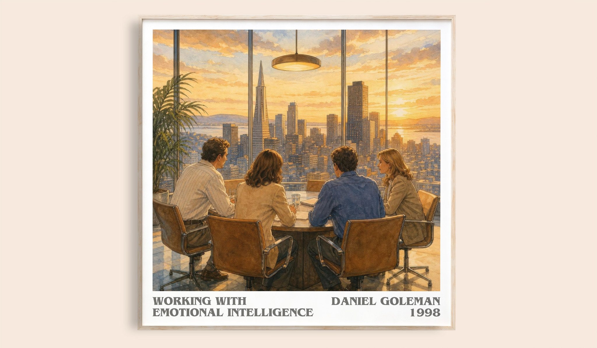 Working with Emotional Intelligence Literary Art Print by D. Goleman