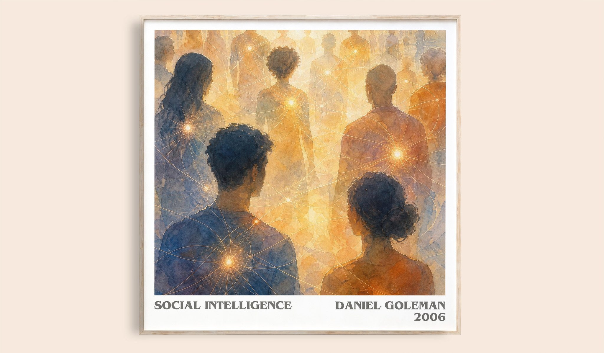 Social Intelligence Literary Art Print by Daniel Goleman