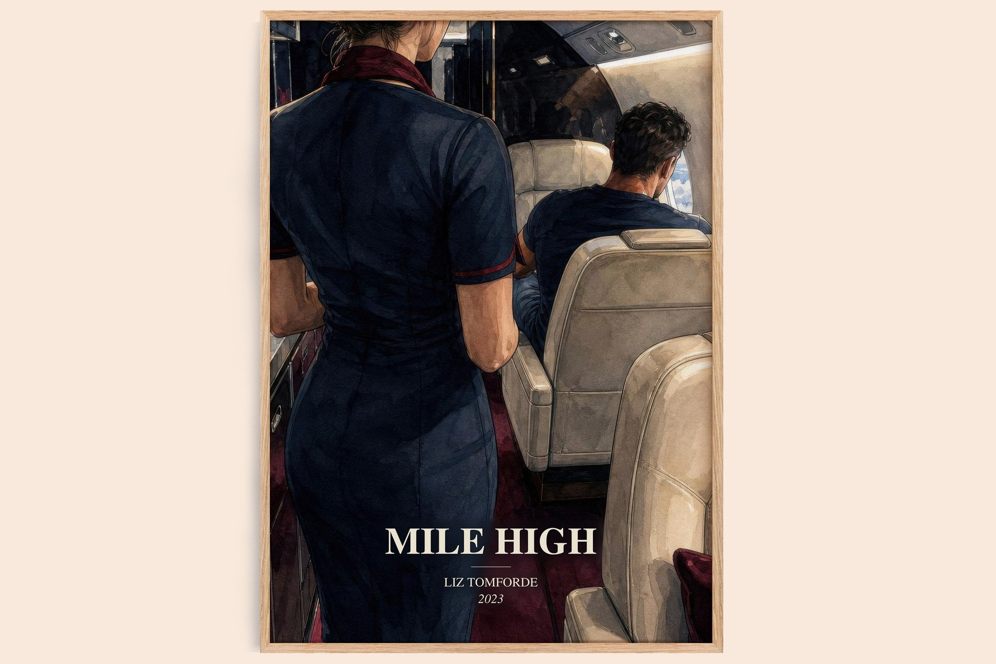 Mile High Book Watercolour Illustration by Liz Tomforde