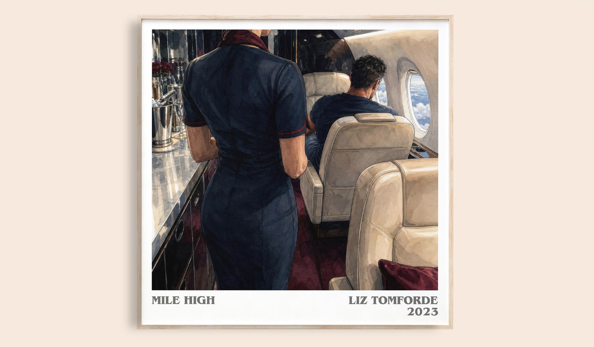 Mile High Literary Art Print by Liz Tomforde