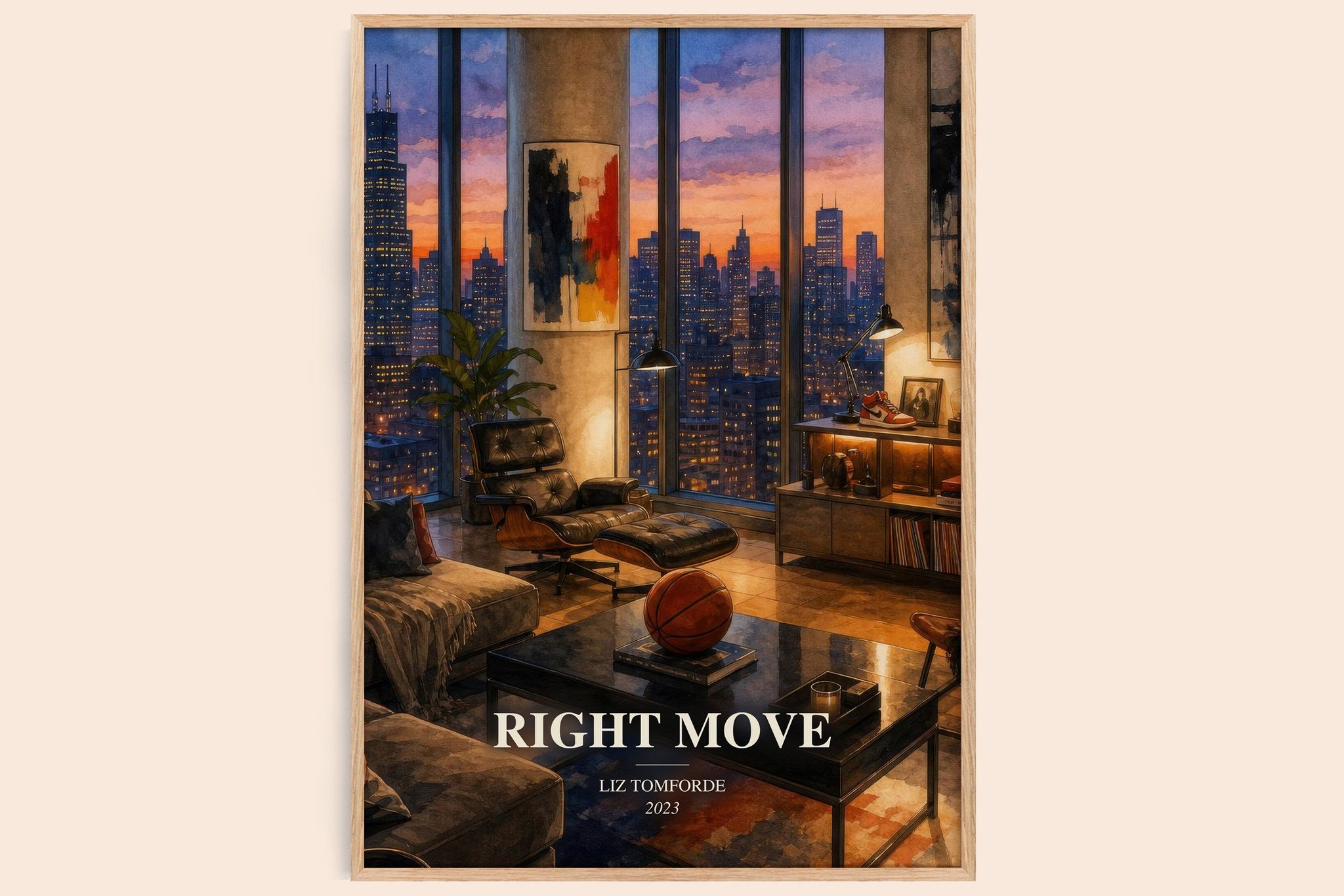 Right Move Book Watercolour Illustration by Liz Tomforde