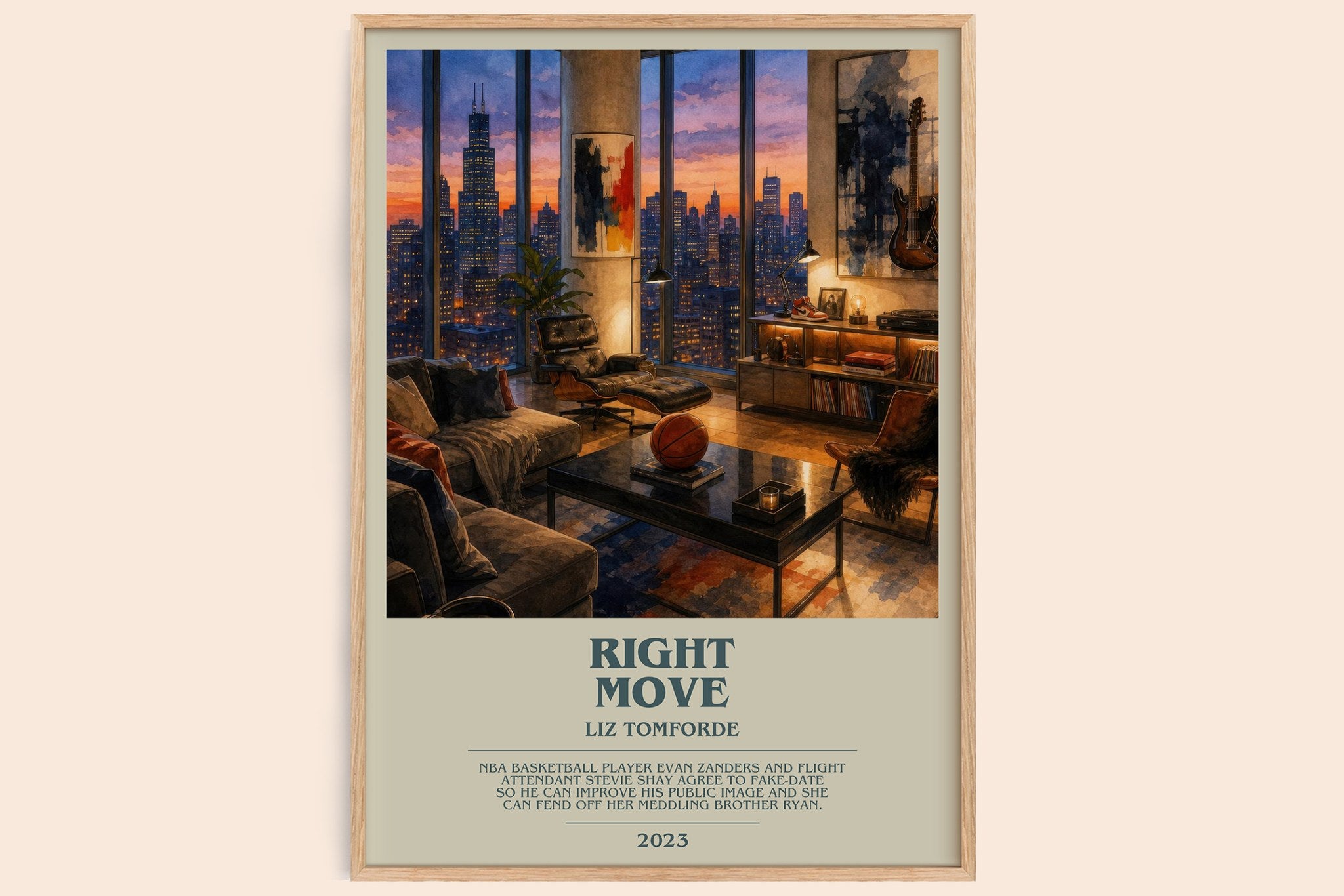 Right Move Bookish Wall Art by Liz Tomforde