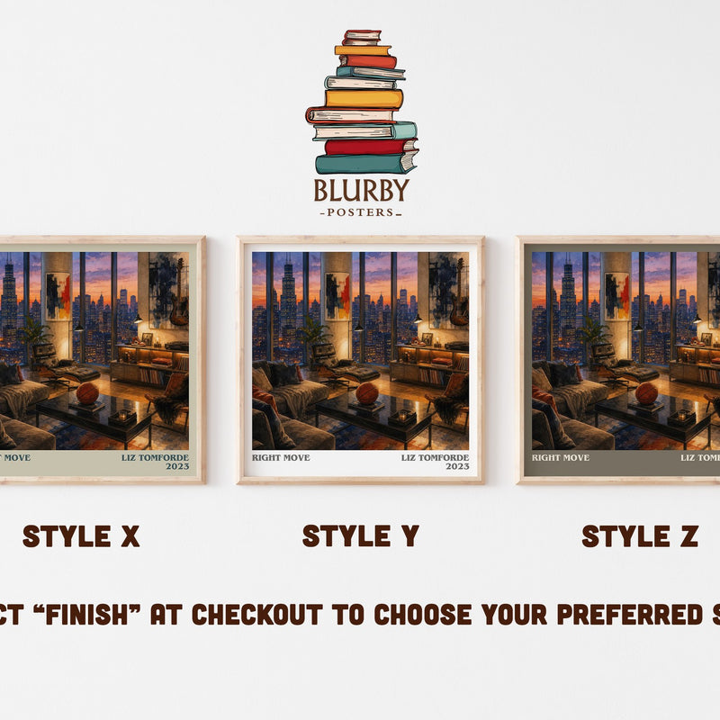 Right Move literary print in frame leaning in hallway – romance wall art