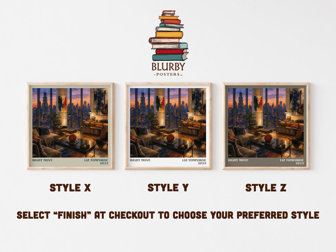Right Move literary print in frame leaning in hallway – romance wall art (mockup)