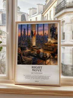 Right Move bookish poster colour and style options – Liz Tomforde book art