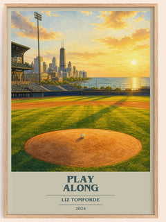Play Along book cover book poster by Liz Tomforde – framed literary art print