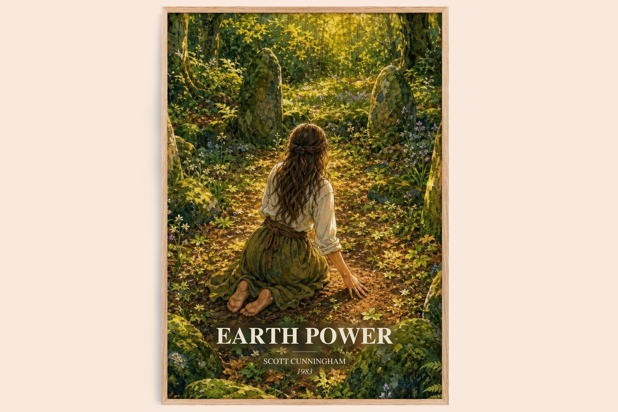 Earth power Book Watercolour Illustration by Scott Cunningham