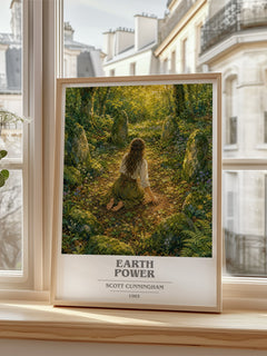 Earth power book cover poster colour and style options – Scott Cunningham book art