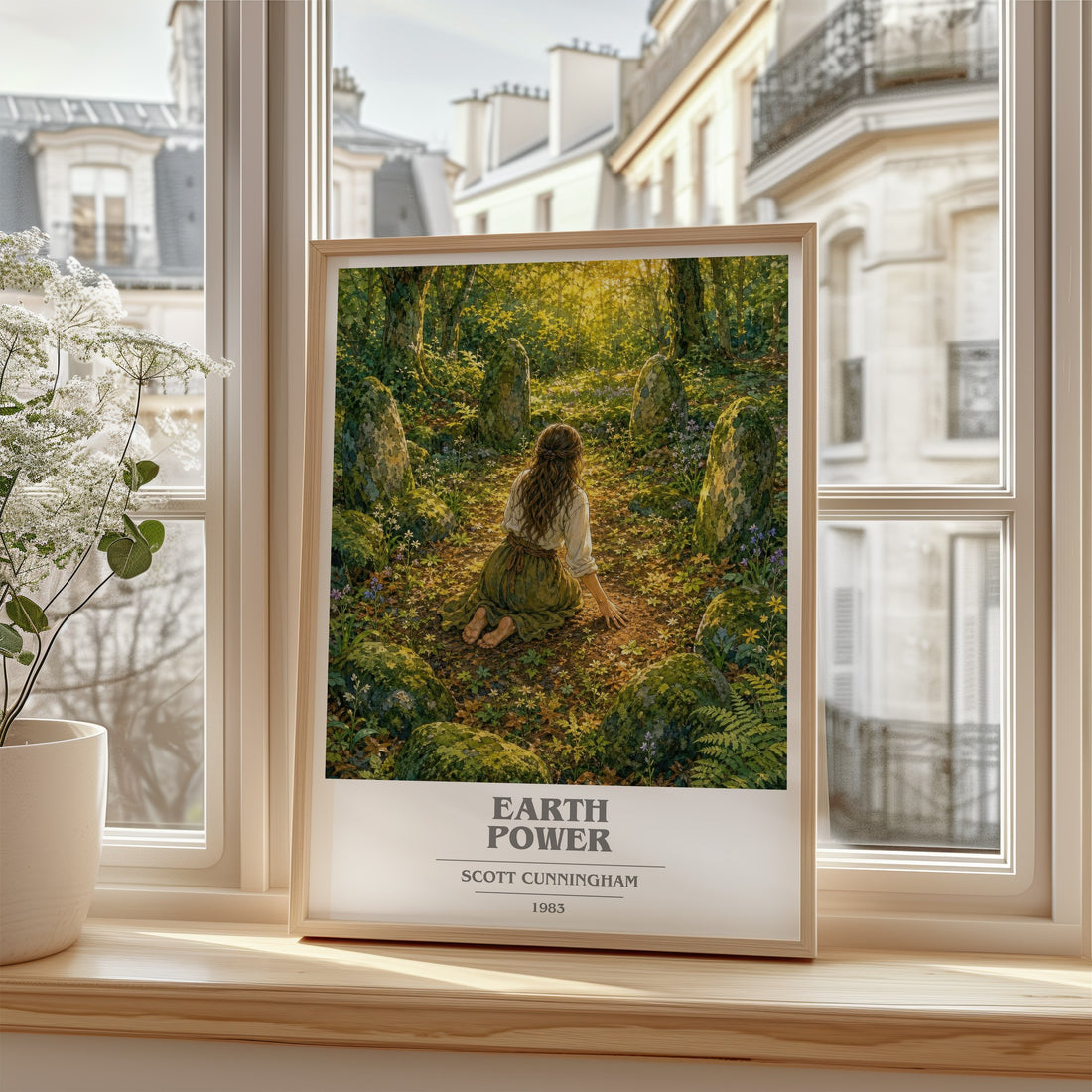 Earth power book cover poster colour and style options – Scott Cunningham book art