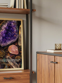 Cunningham's encyclopedia of crystal, gem & metal magic book watercolour illustration paper finish options – matte satin