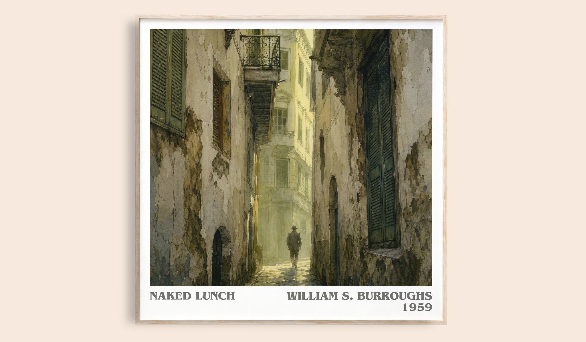 Naked Lunch Literary Art Print by William S. Burroughs