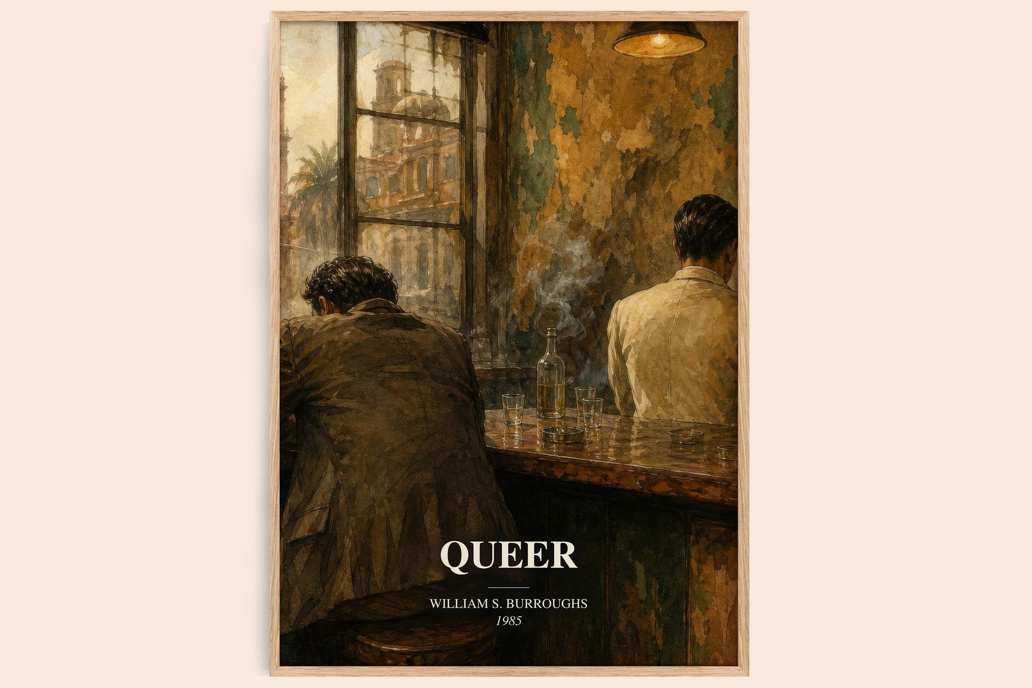 Queer Book Watercolour Illustration by William S. Burroughs