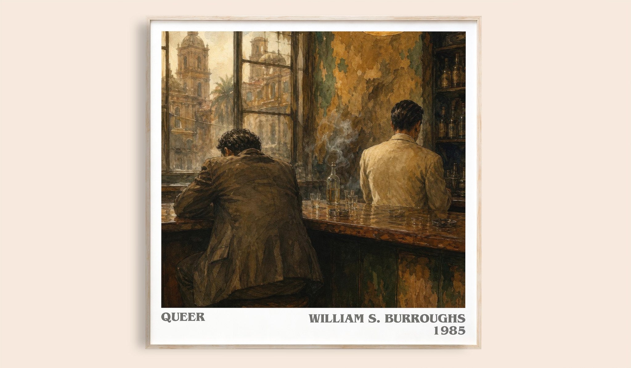 Queer Literary Art Print by William S. Burroughs
