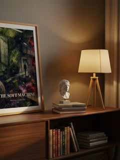 The Soft Machine watercolour print on bookshelf – William S. Burroughs fan gift