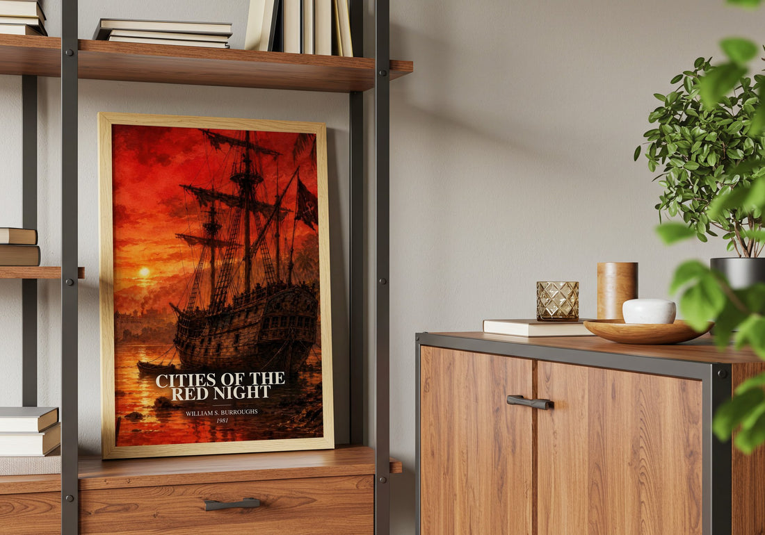 Cities of the Red Night book watercolour illustration paper finish options – matte satin gloss