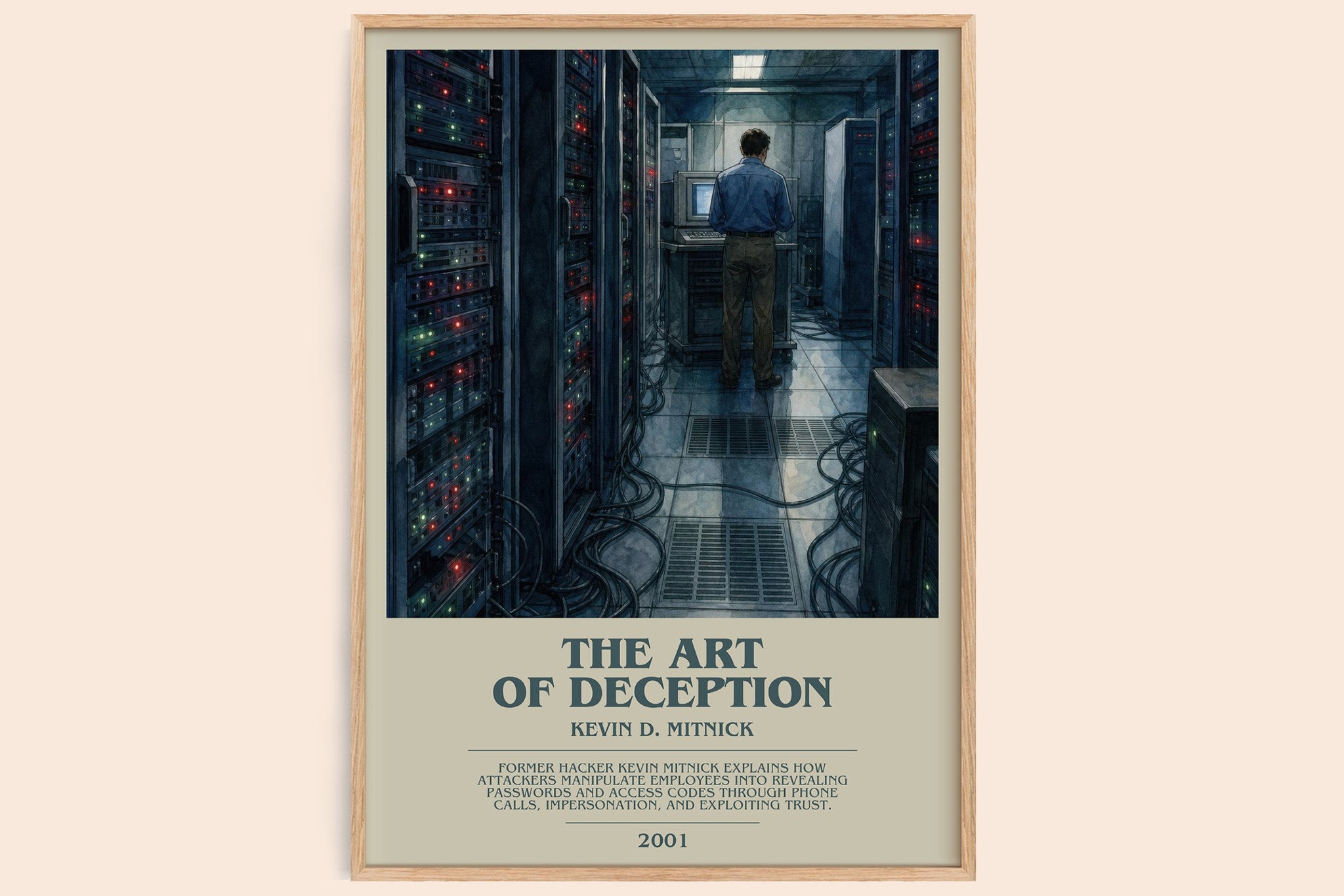 The Art of Deception Bookish Wall Art by Kevin D. Mitnick