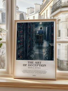 The Art of Deception bookish poster colour and style options – Kevin D. Mitnick book art