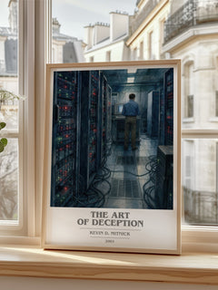 The Art of Deception book cover poster colour and style options – Kevin D. Mitnick book art