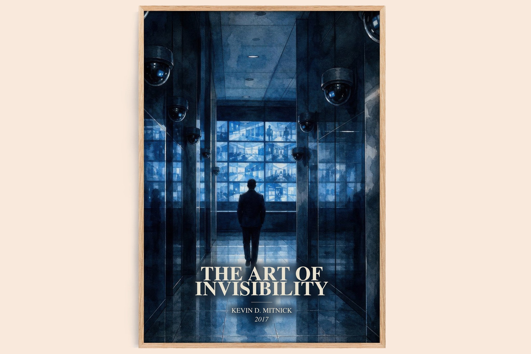 Art of Invisibility Book Watercolour Illustration by Kevin D. Mitnick