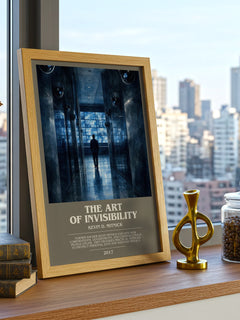 The Art of Invisibility bookish print framed by window – literary home decor
