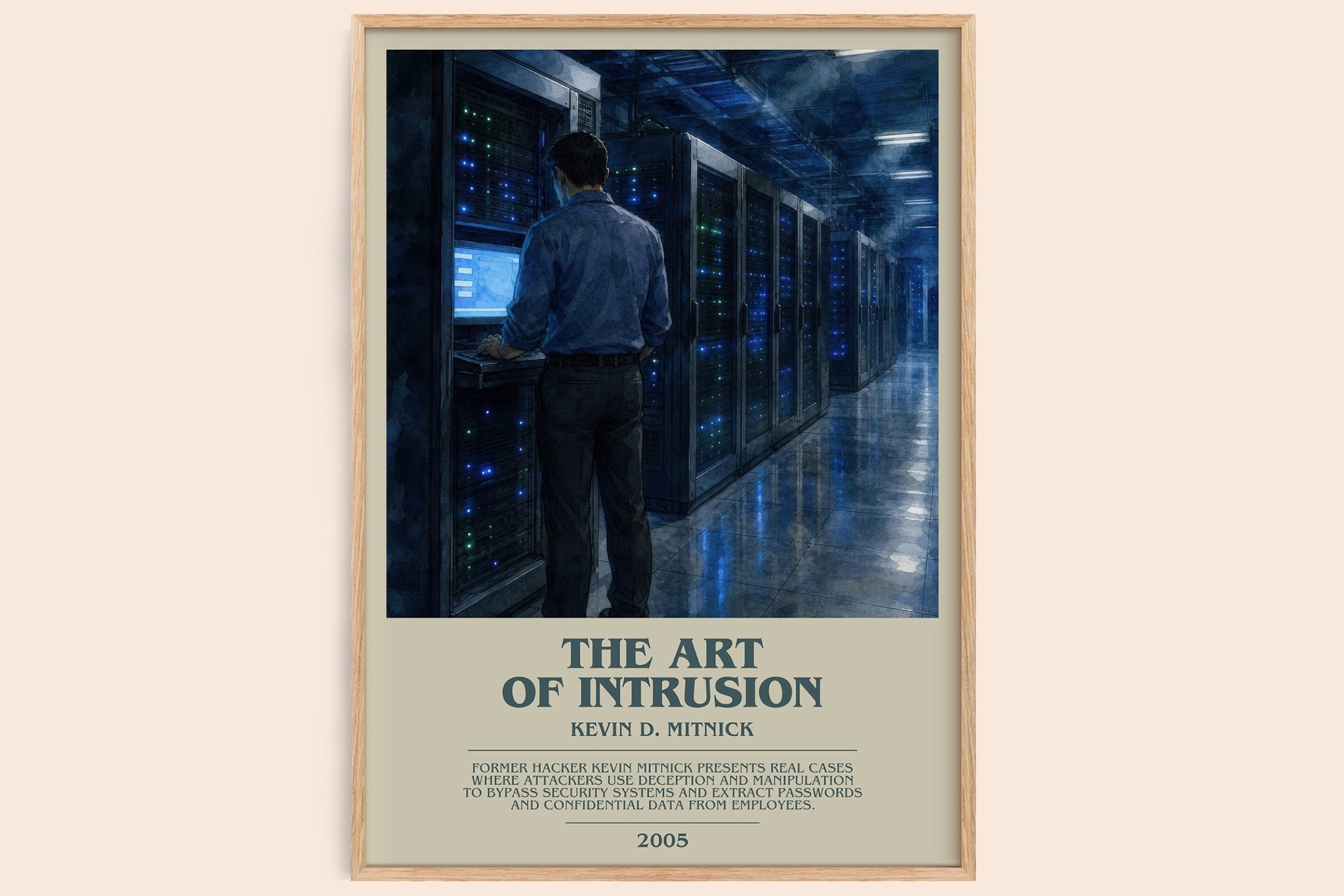 The Art of Intrusion Bookish Wall Art by Kevin D. Mitnick