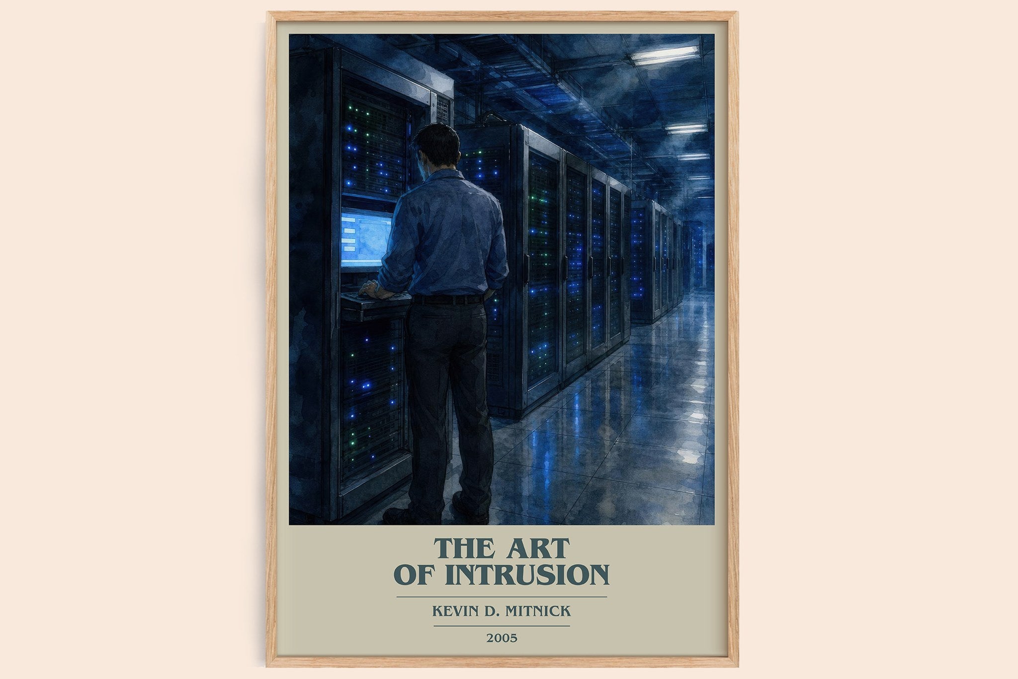 The Art of Intrusion Book Cover Poster by Kevin D. Mitnick