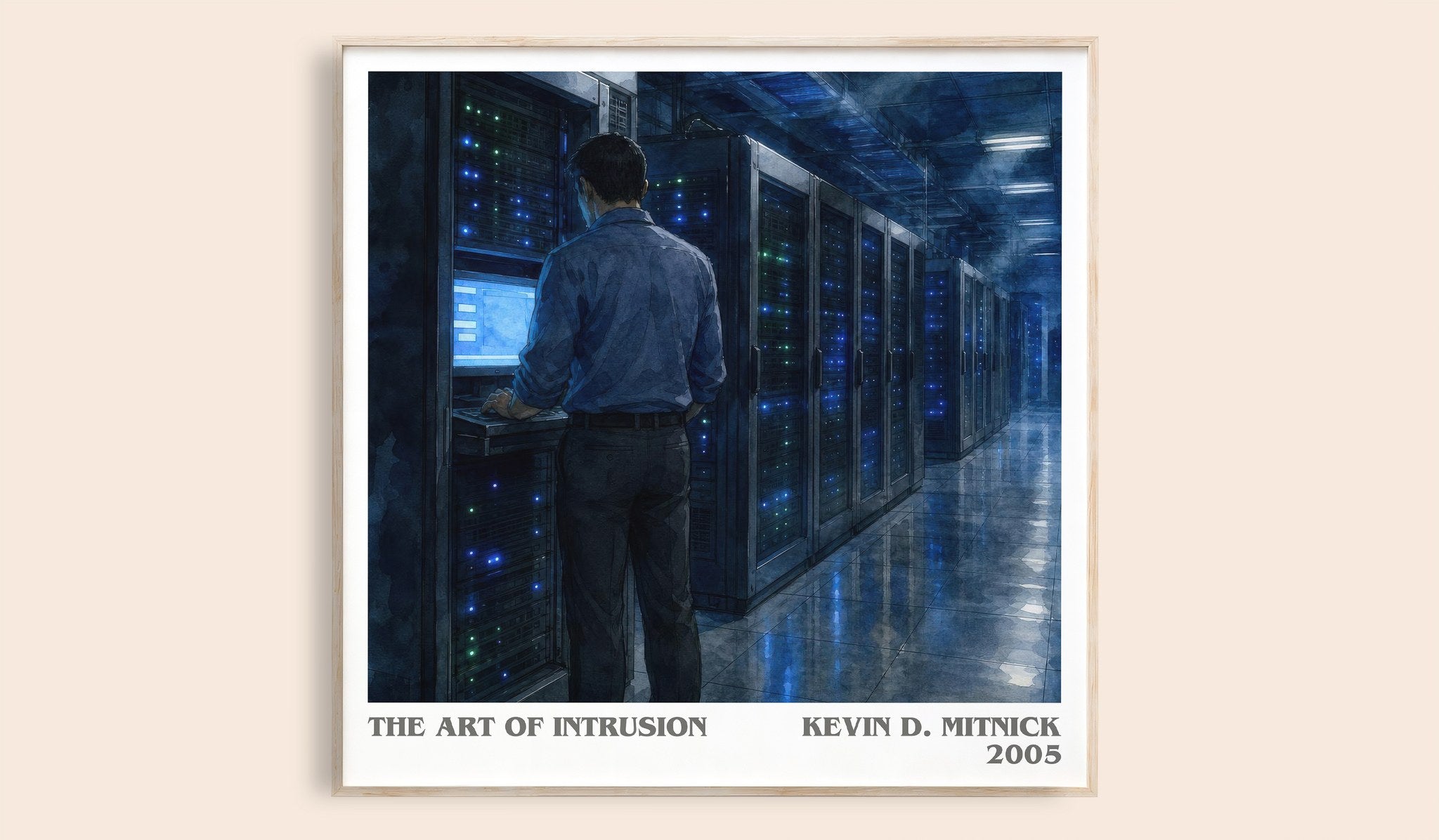 The Art of Intrusion Literary Art Print by Kevin D. Mitnick