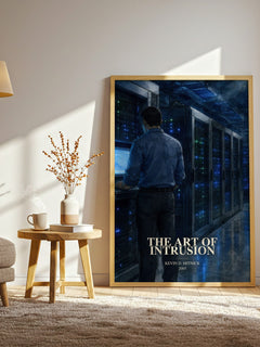 The Art of Intrusion watercolour print in frame leaning in hallway – non fiction wall art