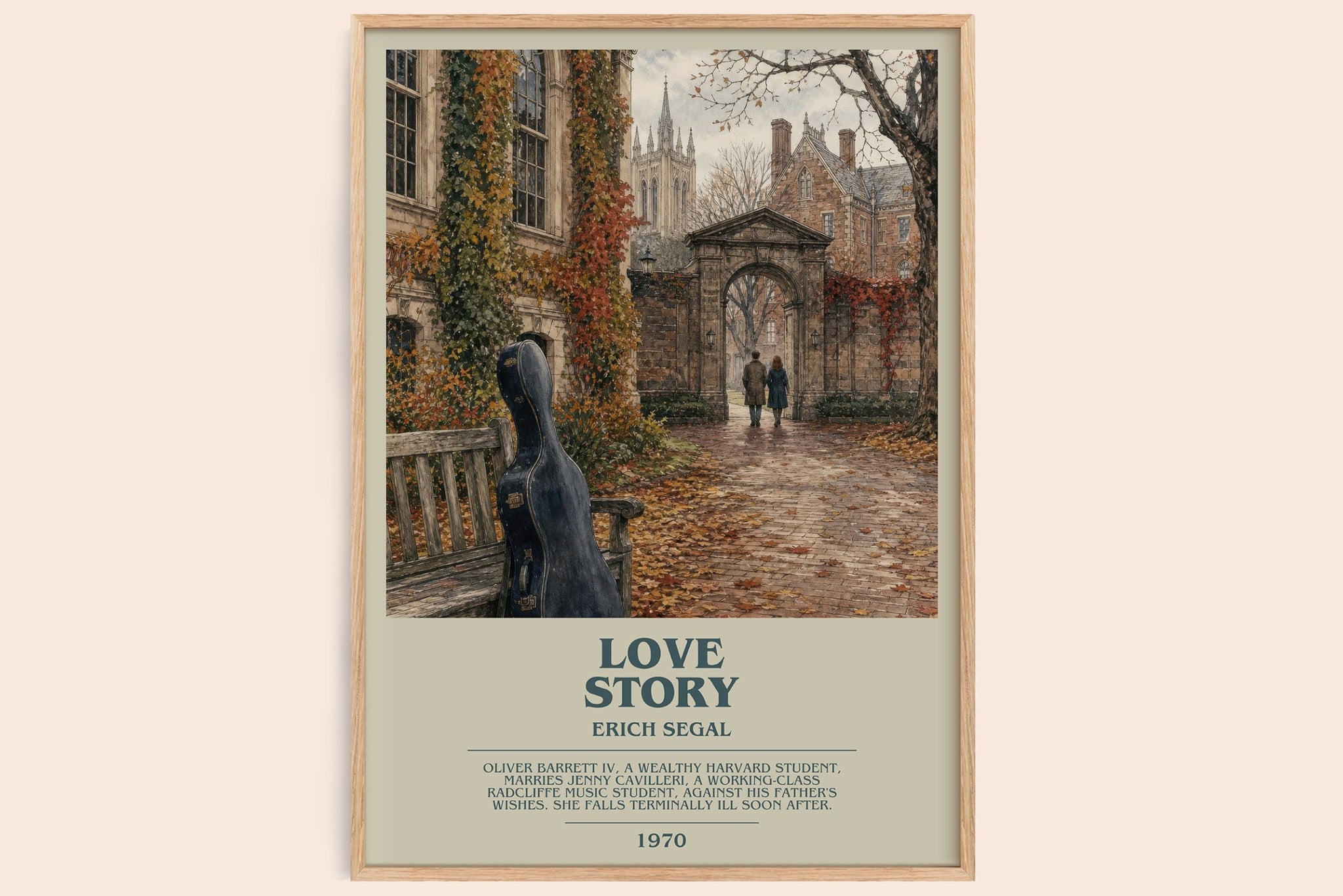 Love Story Bookish Wall Art by Erich Segal