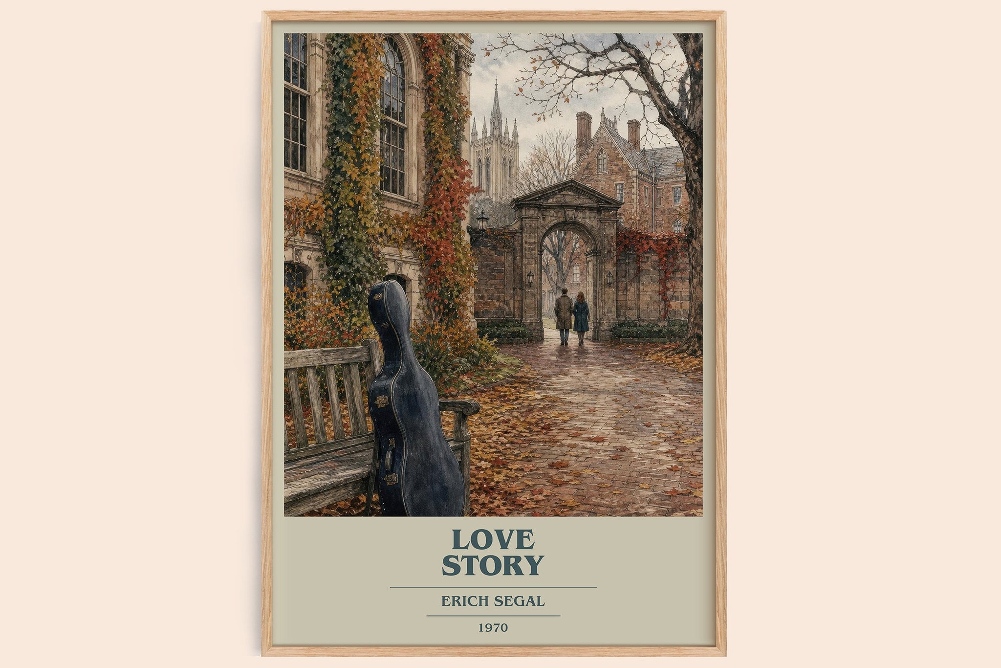 Love Story Book Cover Poster by Erich Segal