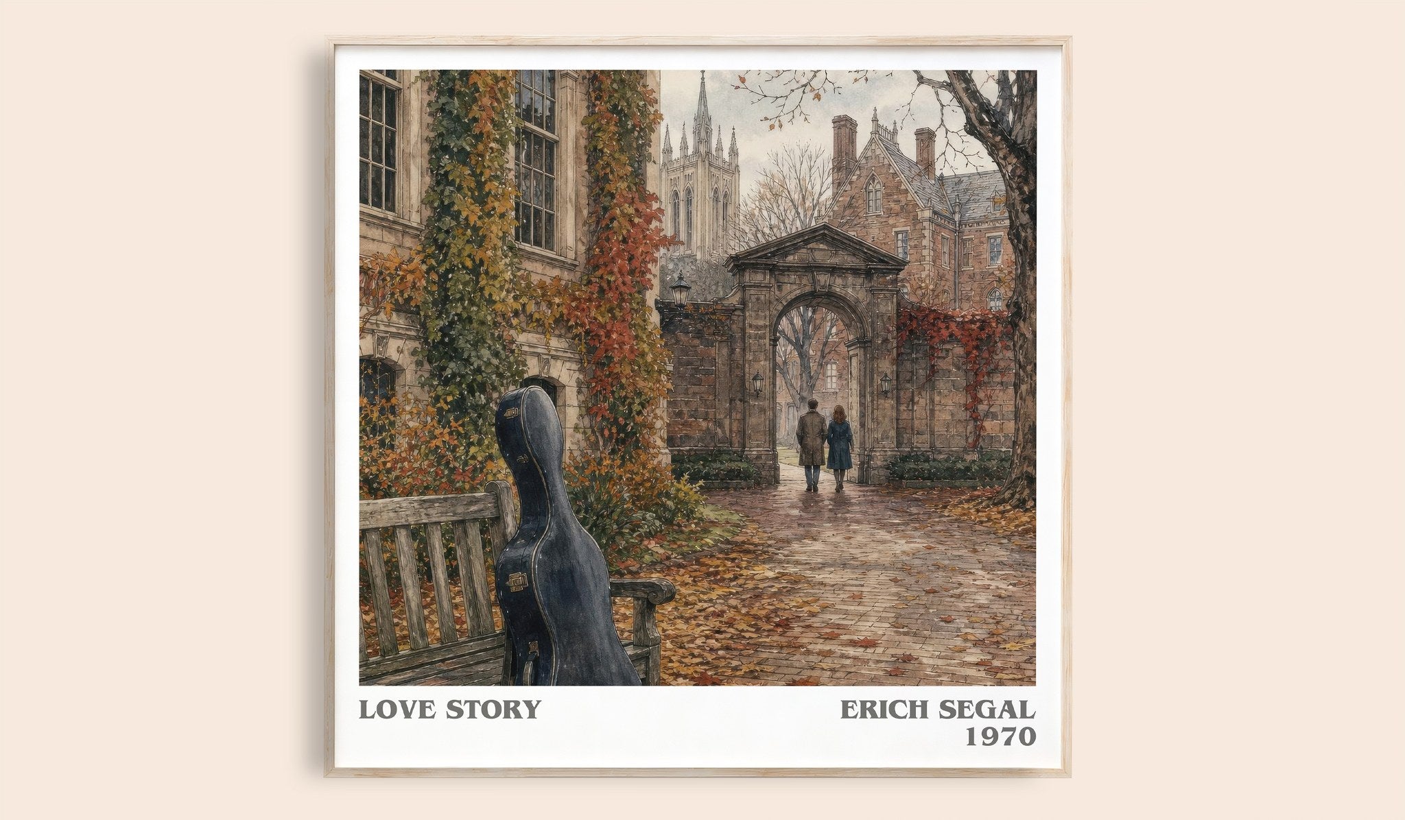 Love Story Literary Art Print by Erich Segal