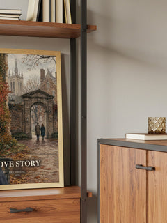 Love Story book watercolour illustration paper finish options – matte satin gloss