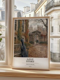 Love Story book cover poster colour and style options – Erich Segal book art