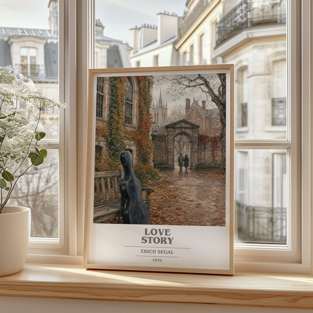 Love Story book cover poster colour and style options – Erich Segal book art