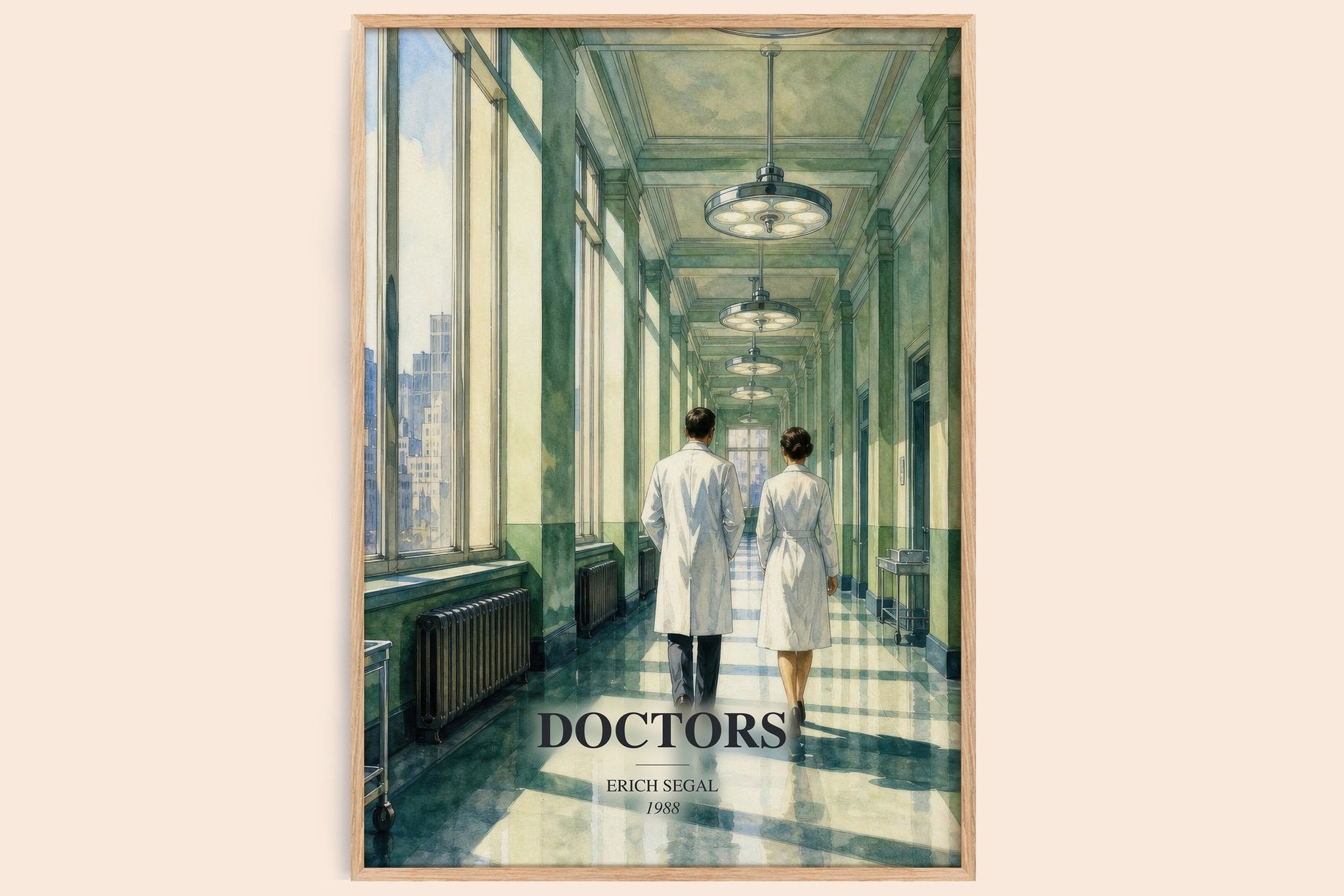 Doctors Book Watercolour Illustration by Erich Segal