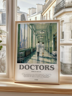 Doctors bookish poster colour and style options – Erich Segal book art